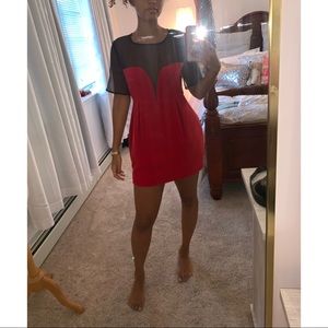 NWOT Red Cocktail Dress.